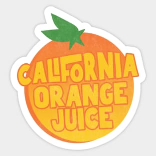 California Orange Juice Sticker